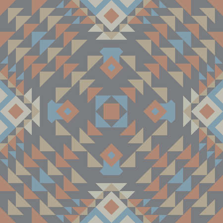 Ethnic pale seamless pattern with Mexican motivesのイラスト素材