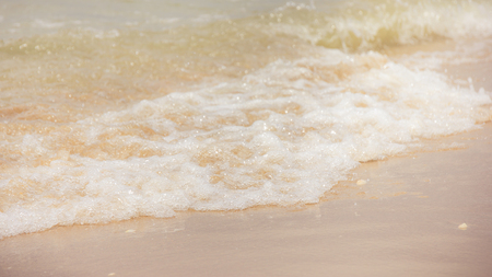 Sea waves on a beautiful beach.の写真素材