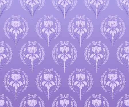 Seamless wallpaper iris background のイラスト素材