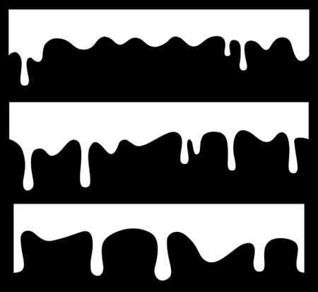 Vector seamless drips のイラスト素材