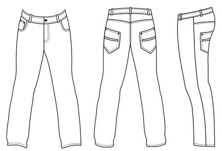 Jeansのイラスト素材