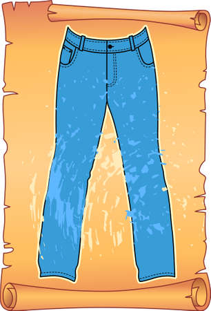 Label for jeansのイラスト素材