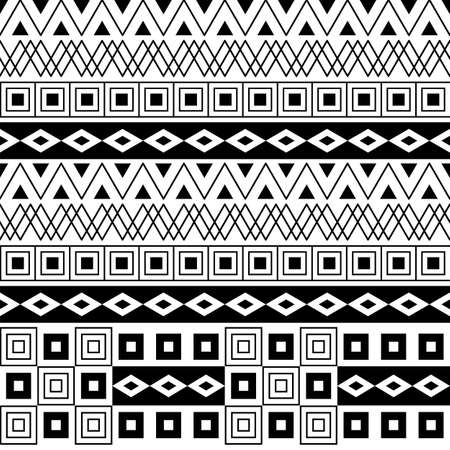 Geometrical seamless pattern background, vector illustration isolated on whiteのイラスト素材