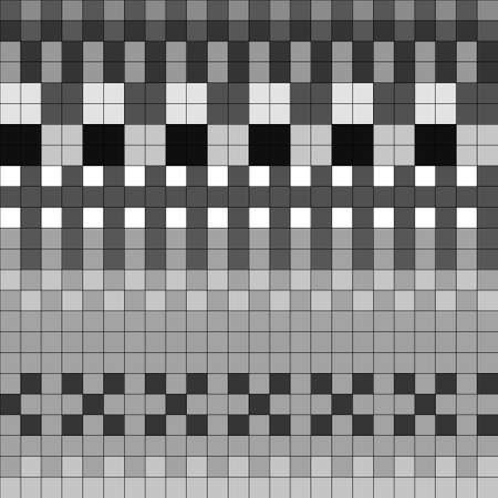 Geometrical seamless counting jacquard embroidery or knitting scheme motif pattern background, isolated vector illustration. For apparel textile: sweater, sock, scarf; interior: napkin, cushionのイラスト素材