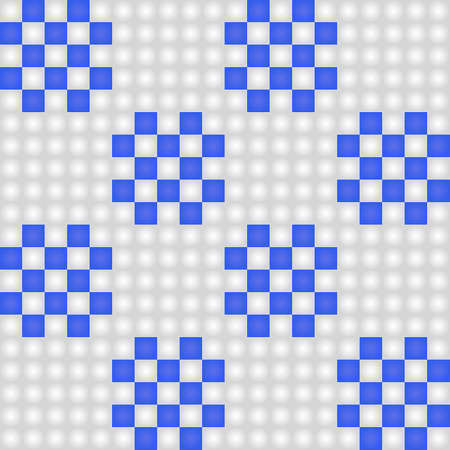 Geometrical seamless counting jacquard embroidery or knitting scheme motif pattern background, isolated vector illustration. For apparel textile: sweater, sock, scarf; interior: napkin, cushionのイラスト素材