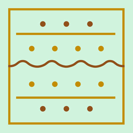 Geometrical seamless counting jacquard embroidery or knitting scheme motif pattern background, isolated vector illustration. For apparel textile like that sweater, sock, napkin, cushionのイラスト素材