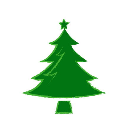 christmas tree isolatedの写真素材