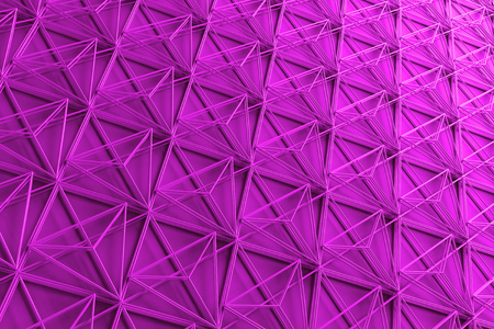 3d rendering abstract background with repeat of wireframe structures.Clones of primitive geometric...
