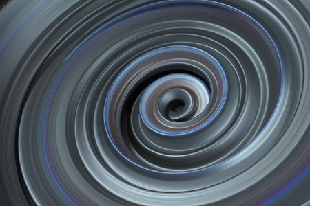 Abstract spiral background. Metalic  reflective vortex. Twisted 3d rendering background.の写真素材