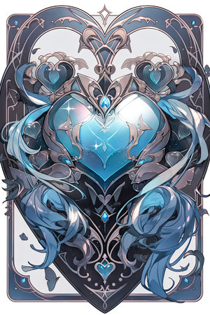 Ornamental fantasy card deck back design with gems and gold filigree made with Generative AIの素材