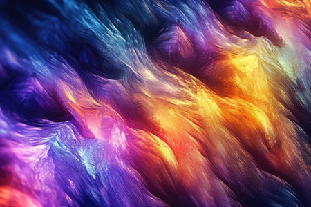 Prismatic, holographic colorful abstract background. Trending banner made with Generative AIの素材