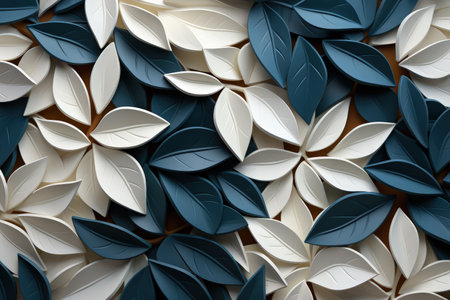 White clay leaf background. Textured foliage backdrop. Made with Generative AIの素材