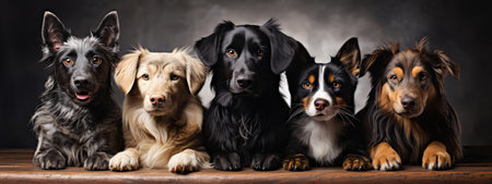 Blue butterflies on a white background. Wide banner, made with Generative AIの素材