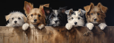 Blue butterflies on a white background. Wide banner, made with Generative AIの素材