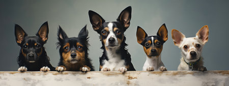 Blue butterflies on a white background. Wide banner, made with Generative AIの素材