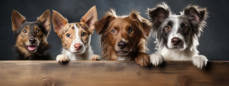 Blue butterflies on a white background. Wide banner, made with Generative AIの素材