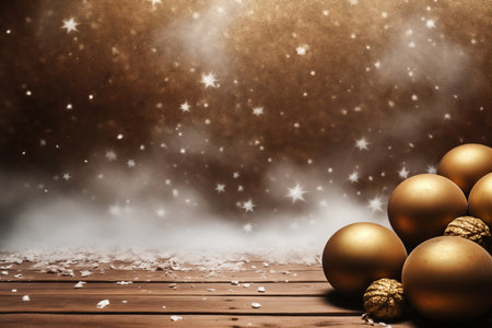 Vintage style Christmas background, flat lay winter header: cristmas decoration with copy spaceの素材