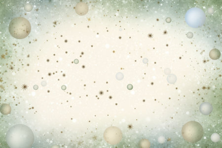 Vintage style Christmas background, flat lay winter header: cristmas decoration with copy spaceの素材
