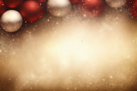 Vintage style Christmas background, flat lay winter header: cristmas decoration with copy spaceの素材