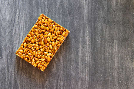 the palanquetas, alegrias and dulce de leche, typical Mexican candies made with amaranth, seeds and...