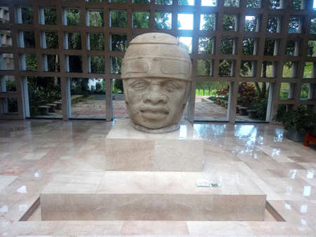The Anthropology Museum of Xalapa, Veracruz, (MAX), is the second most important museum in Mexico with the second largest collection of pre-Hispanic art in Mesoamerica: Olmec, Totoのeditorial素材