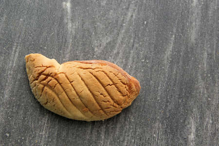 Fresh, fluffy, sugary and freshly made sweet bread stuffed with Mexican town cheese called worm on...