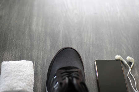 articles for sports activity and starting a healthy and fit life in times of contingencyの写真素材