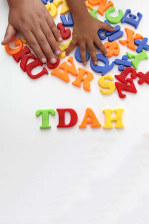 Attention deficit hyperactivity disorder (ADHD) is a chronic condition that affects millions of children with problems such as difficulty sustaining attention, hyperactivity and imの写真素材