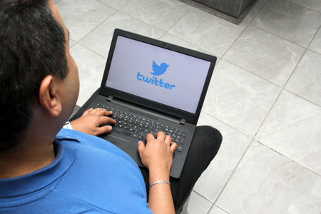 Mexico City, Mexico - Nov 9 2022: Twitter Blue, the subscription to verify user accounts in the app,...