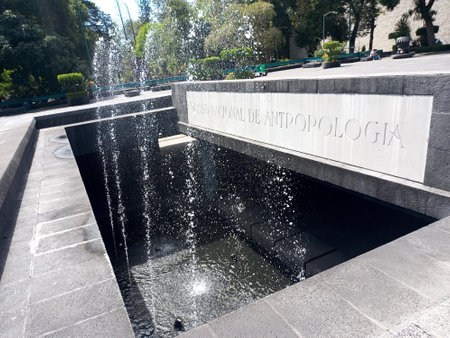 Mexico City, Mexico - Oct 27 2021: National Museum of Anthropology MNA in Mexico City, one of the most important museums in Mexico and America. It exhibits the archaeologicalのeditorial素材