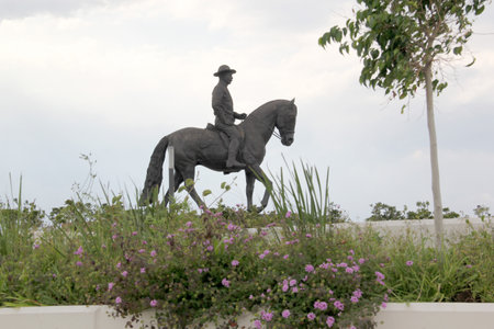 State of Mexico, Mexico - July 28, 2023: The Santa Lucia Military Air Base, located in Zumpango, is now the Felipe Angeles International Airport AIFAのeditorial素材