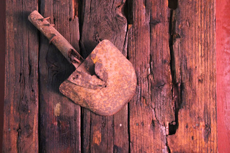 Tlalpujahua Michoacan, Mexico - Oct 12 2014: Mining Technology Museum of the 19th Century, Dos Estrellas Mine, producer of gold and silver, with sinkhole, maintenance workshopsのeditorial素材