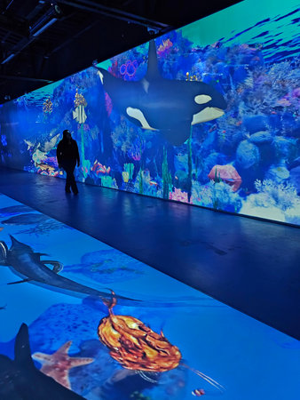 Mexico City, Mexico - Feb 28 2024: Barco Utopia in Iztapalapa is a cultural, educational and...