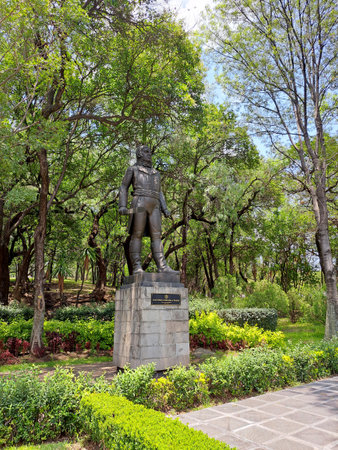 Mexico City, Mexico - Aug 9 2023: The National Museum of History is the site that keeps the memory of the history of Mexico, it is located in the Chapultepec Castleのeditorial素材
