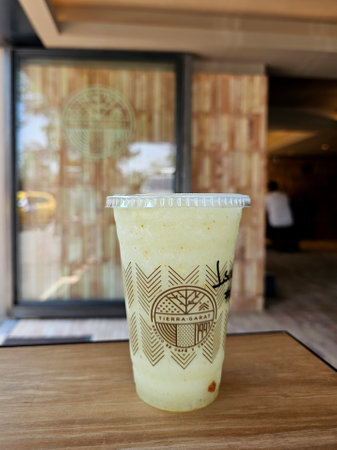 Mexico State, Mexico - May 4 2024: The Mexican coffee chain Tierra Garat opens more branches in the country as part of its growth planのeditorial素材