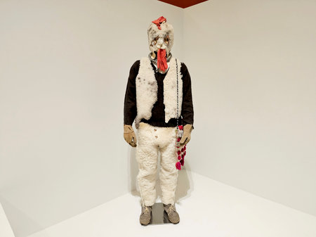 Mexico City, Mexico - Jul 12 2024: Exhibition "Demian Ortega: Pico y Elote" by the Mexican artist on the conditions of production and consumption at the Palacio de Bellas Artesのeditorial素材