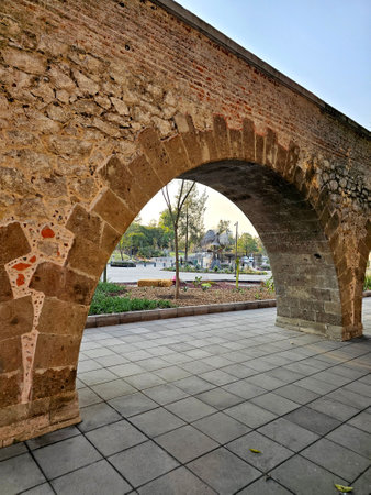 Mexico City, Mexico - Feb 7 2024: The Los Pinos Cultural Complex, formerly Official Residence of the President of Mexico now open to the public inside Chapultepec Forestのeditorial素材