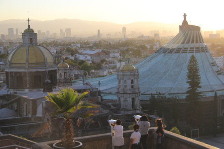 Mexico City, Mexico - Nov 26 2024: The Basilica of Santa MarÃ­a de Guadalupe is a sanctuary of the Catholic Church, dedicated to the Virgin of Guadalupe, located on the Tepeyac hillのeditorial素材