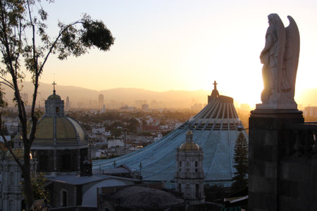 Mexico City, Mexico - Nov 26 2024: The Basilica of Santa MarÃ­a de Guadalupe is a sanctuary of the Catholic Church, dedicated to the Virgin of Guadalupe, located on the Tepeyac hillのeditorial素材