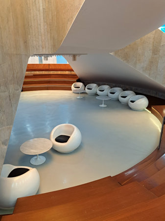 Mexico City, Mexico - Aug 2 2023: Interior of the CDMX Museum of Modern Art that houses an important collection of Mexican visual artのeditorial素材