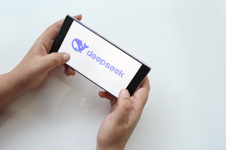 Mexico City, Mexico - Feb 21 2025: DeepSeek mobile application is a Chinese open source High-Flyer...