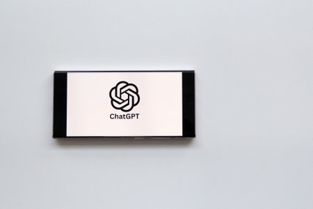 Mexico City, Mexico - Feb 22 2025: ChatGPT by Chat Generative Pre-Trained is an artificial intelligence chatbot application to understand and generate textsのeditorial素材