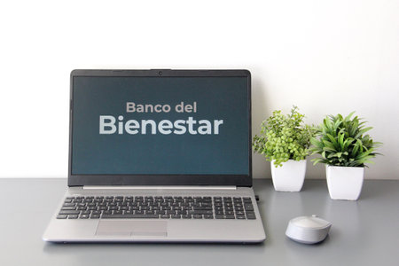 Mexico City, Mexico - Feb 22 2025: Banco del Bienestar is a Mexican development banking institution...