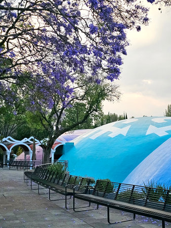 Mexico City, Mexico - Mar 26, 2025: The Museum of Natural History and Environmental Culture in Chapultepec Forest is emblematic of CDMX, showcasing biodiversity and preservationのeditorial素材