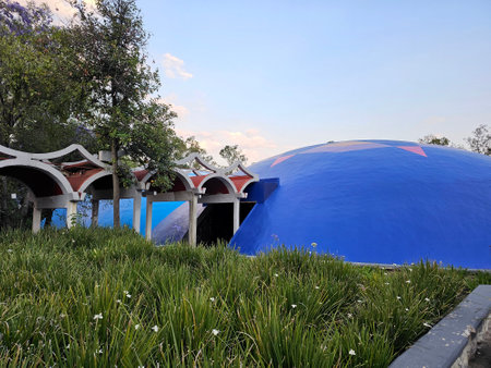 Mexico City, Mexico - Mar 26, 2025: The Museum of Natural History and Environmental Culture in Chapultepec Forest is emblematic of CDMX, showcasing biodiversity and preservationのeditorial素材