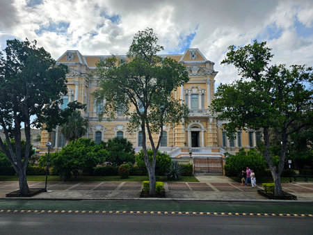 Merida, Yucatan, Mexico - Oct 29, 2024: Paseo de Montejo avenue in Merida, Yucatan, Mexico, known...