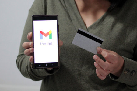 Mexico City, Mexico - Feb 22, 2025: Gmail on the app and web is a free email service offered by...