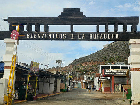 Ensenada, Baja California, Mexico - Mar 17, 2025: La Bufadora, a marine geyser in Ensenada, Baja...