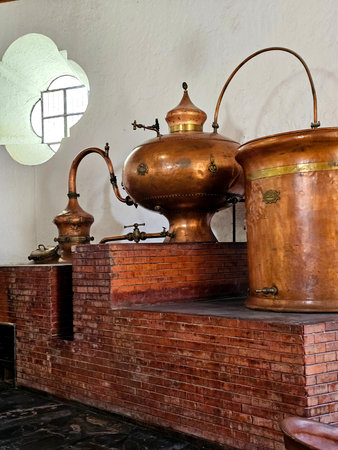 Parras, Coahuila, Mexico - Jul 28, 2025: Hacienda San Lorenzo of the Casa Madero winery in the...