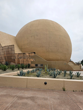 Tijuana, Baja California, Mexico - Mar 14, 2025: The Tijuana Cultural Center CECUT, La Bola,...